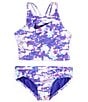 Color:Lilac bloom - Image 1 - Big Girls 7-16 Crossback Design Midkini Swimsuit Set