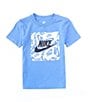 Color:Nike Polar - Image 1 - Little Boys 2T-7 Short Sleeve Brandmark Square Basic T-Shirt