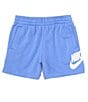 Color:Nike Polar - Image 1 - Little Boys 2T-7 Club French Terry Shorts