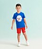 Color:University Red - Image 2 - Little Boys 2T-7 Basic Mesh Shorts