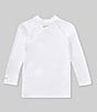 Color:Action Green/White - Image 2 - Little Boys 4-7 Long Sleeve Logo Rashguard T-Shirt