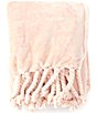 Color:Rose Smoke - Image 1 - Layla Plush Fringed Throw Blanket