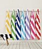 Color:Lime - Image 2 - Outdoor Collection Cabana Striped Beach Towel