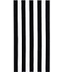 Color:Black - Image 1 - Outdoor Collection Cabana Striped Beach Towel