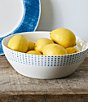Color:Blue - Image 2 - Blue Hammock Round Porcelain Vegetable Bowl