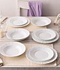 Color:White - Image 4 - Cher Blanc Round Dinner Plates, Set of 4