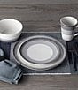 Color:Dark Grey - Image 2 - Colorscapes Layers Collection 4-Piece Coupe Place Setting
