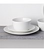 Color:White - Image 4 - Colorscapes White-on-White Dune 4-Piece Coupe Place Setting