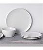 Color:White - Image 5 - Colorscapes White-on-White Dune 4-Piece Coupe Place Setting
