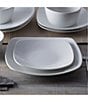 Color:White - Image 3 - Colorscapes White-on-White Dune 4-Piece Square Place Setting