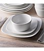 Color:White - Image 4 - Colorscapes White-on-White Dune 4-Piece Square Place Setting