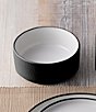 Color:Black - Image 4 - ColorTex Stone Collection Stax Cereal Bowls, Set of 4