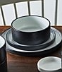 Color:Black - Image 5 - ColorTex Stone Collection Stax Cereal Bowls, Set of 4