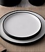 Color:Black - Image 3 - ColorTex Stone Collection Stax Dinner Plates, Set of 4
