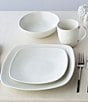 Color:Colorwave Naked - Image 2 - Colorwave Naked Collection 4-Piece Square Dinnerware Set