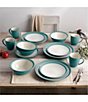 Color:Turquoise - Image 5 - Colorwave Turquoise Collection 4-Piece Curve Place Setting