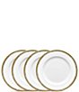 Color:Gold - Image 1 - Haku Collection Rimmed Appetizer Plates, Set of 4