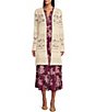 Color:Cotton - Image 3 - by Westbound Crochet Long Sleeve Tie Waist Open & Closed Front Cardigan