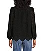 Color:Black - Image 2 - by Westbound Long Sleeve Woven V-Neck Top