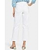 Color:Optic White - Image 2 - Bailey Relaxed Straight Leg High Rise Ankle Length Denim Jeans