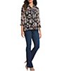 Color:Med Cooper - Image 3 - Barbara Bootcut High Rise Jeans