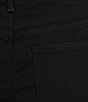 Color:Black - Image 5 - Briella Rolled-Cuff Mid Rise Stretch Denim Bermuda Shorts