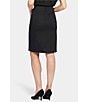 Color:Black - Image 2 - Hollywood High Waisted 4-Pocket Style Pencil Denim Skirt