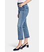 Color:Fantasy - Image 3 - Marilyn High Rise Straight Leg Curve Shaper Cropped Denim Jean
