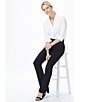 Color:Black - Image 4 - Marilyn Straight Leg Full Length Jeans