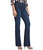 Color:Med Cooper - Image 1 - Petite Size Barbara Bootcut Jeans
