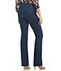 Color:Med Cooper - Image 2 - Petite Size Barbara Bootcut Jeans