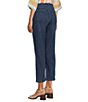 Color:Olympus - Image 4 - Petite Size Dakota Mid Rise Straight Leg Crop Pull-On Jeans