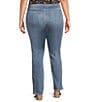 Color:Haley - Image 2 - Plus Size Marilyn Straight Denim Jeans