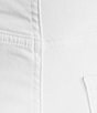 Color:Optic White - Image 4 - Plus Size Brigitte High Rise Wide Leg Frayed Hem Stretch Denim Crop Jeans