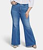 Color:Fairmont - Image 1 - Plus Size Mia Flared Leg Jeans