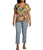 Color:Majesty - Image 3 - Plus Size Sheri Slim Roll-Cuff Ankle Jeans