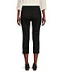 Color:Black - Image 2 - Stretch Denim High Rise Slim-Leg Chloe Capri Jeans