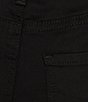Color:Black - Image 4 - Stretch Denim High Rise Slim-Leg Chloe Capri Jeans