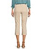 Color:Feather - Image 2 - Stretch Denim High Rise Slim-Leg Chloe Capri Jeans