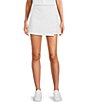 Color:Paper White - Image 1 - NZ ACTIVE by NIC+ZOE Woven Tech Stretch Lined Faux Wrap Slant Pocket Skort