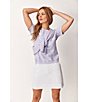 Color:Paper White - Image 6 - NZ ACTIVE by NIC+ZOE Woven Tech Stretch Lined Faux Wrap Slant Pocket Skort