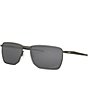 Color:Grey - Image 1 - Men's OO4142 Ejector 58mm Polarized Rectangle Sunglasses