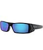 Color:Matte Black/Prizm Sapphire Iridium - Image 1 - Men's OO9014 Gascan 60mm Polarized Rectangle Sunglasses