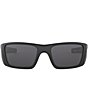 Color:Matte Black - Image 2 - Men's OO9096 Fuel Cell 60mm USA Flag Detail Rectangle Sunglasses
