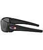 Color:Matte Black - Image 3 - Men's OO9096 Fuel Cell 60mm USA Flag Detail Rectangle Sunglasses