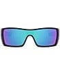 Color:Polished Black/Prizm Sapphire - Image 2 - Men's OO9101 Batwolf 27mm Rectangle Sunglasses