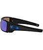 Color:Polished Black/Prizm Sapphire - Image 3 - Men's OO9101 Batwolf 27mm Rectangle Sunglasses