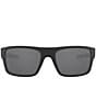 Color:Matte Black/Prizm Black - Image 2 - Men's OO9367 Drop Point 61mm Polarized Rectangle Sunglasses