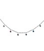 Color:Silver - Image 1 - Rainbow Crystal Choker Necklace