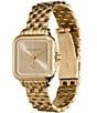 Color:Gold - Image 2 - Women's Grosvenor Quartz Analog Bracelet Watch